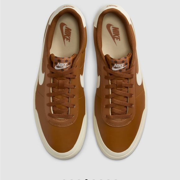 Nike Men's Court Shot Sneakers - Brown and Cream - Picture 2 of 5